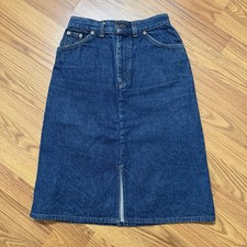 Vintage Levi  s Orange Tab Denim Skirt Women  s Size 9 Western Americana 70s 80s