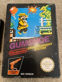 Gumshoe Nintendo NES Black Box Game PAL Boxed With Manual PAL & Protector