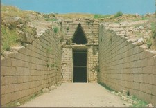 POSTCARD GREECE MYCENAE MYCENAE ENTRANCE TO THE TOMB OF CLYTEMNESTRA