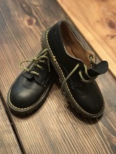 Doc Dr. Martens The Original Made In England Black Leather Size 1 Gum Sole Kids