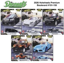 2026 Hot Wheels Premium Boulevards From H 5 Car Set