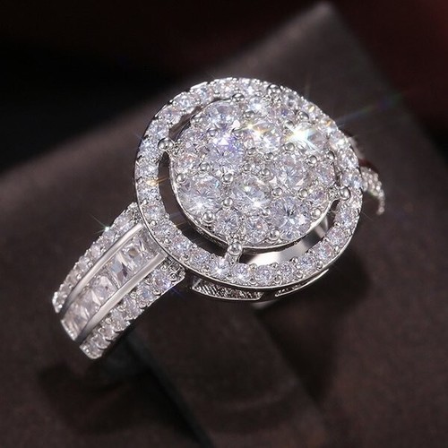 1.9 CT Anniversary Ring 925 Silver Plated Adorable Ring For Christmas Gifts - Afbeelding 1 van 10
