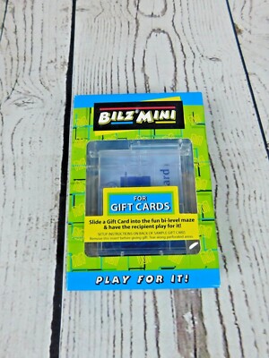 Bilz Mini Gift Card Bi Level Maze Card Holder Game Puzzle Brand New!