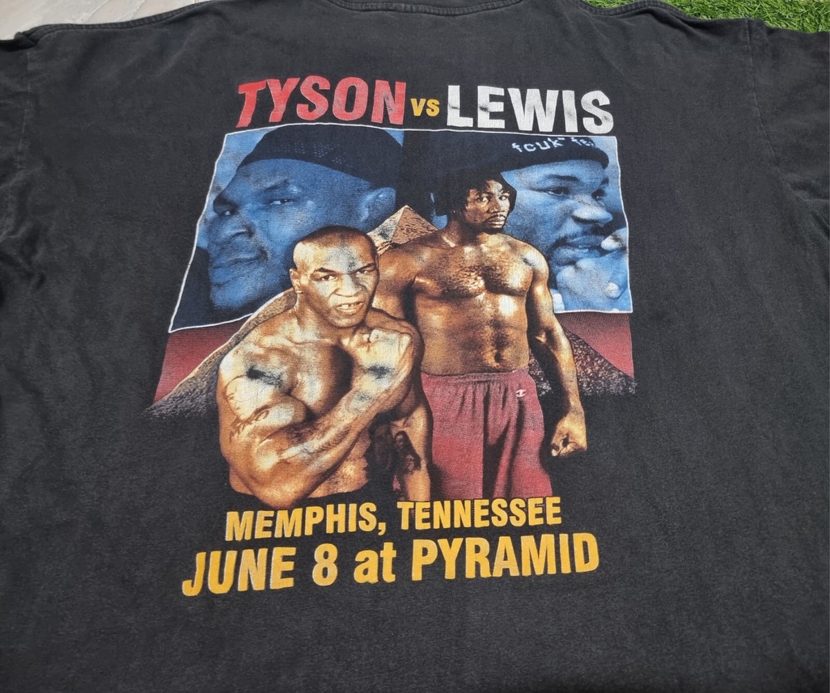 Vintage Mike Tyson Lennox Lewis Rumble On The River Boxing Shirt