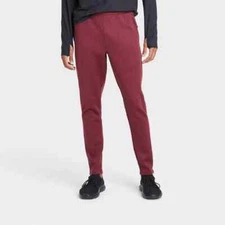 All In Motion Men's Sweatpants Tech Fleece Joggers Size Large Berry A2007