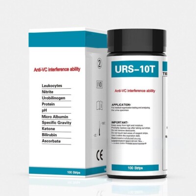 1 Box Urine Dipstick 10 Parameter Urinalysis Reagent Test Strips Check Aid US