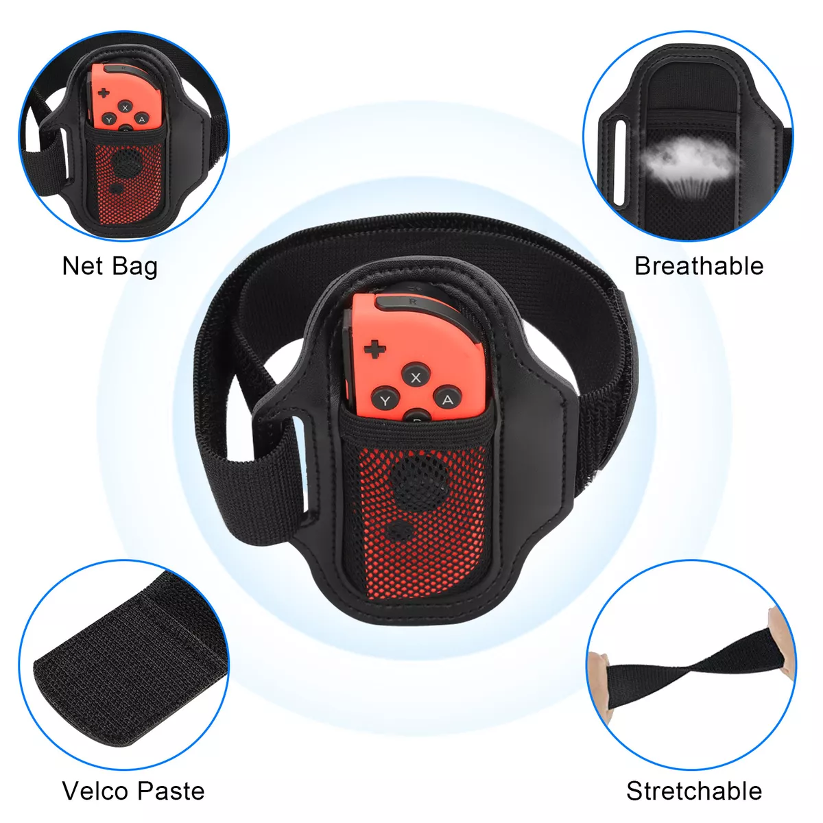 2Pcs Leg Straps for Nintendo Switch/OLED Joy-Con Controller Ring