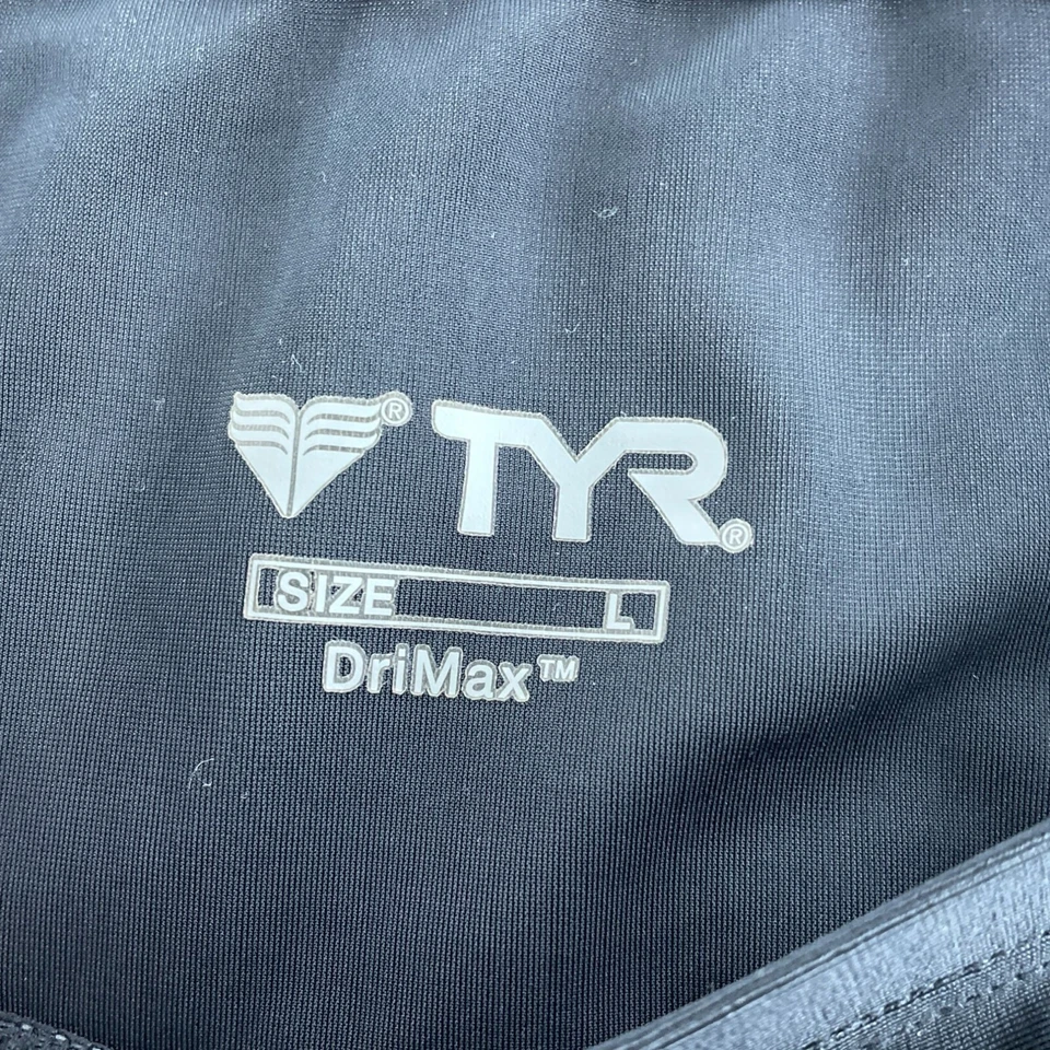 Falda de baño negra con rayas moradas y acuáticas talla grande 2662 TYR DriMax para mujer Foto 3 de 4