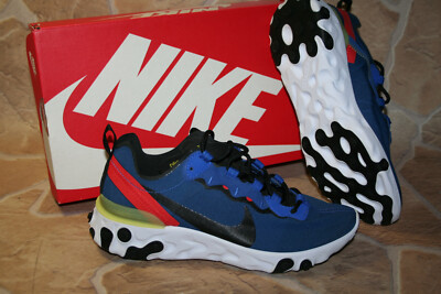 Nike React Element 55 GAME ROYAL / BLACK Gr. 38,5 Schuhe Sneaker unisex  #1