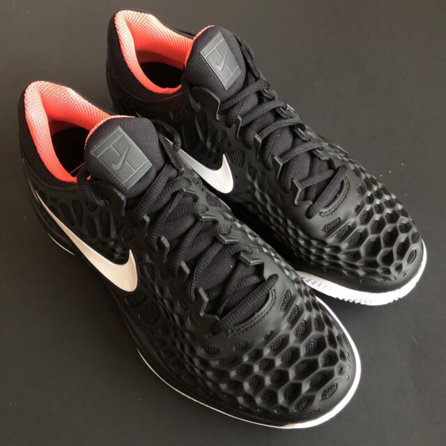 Size 7.5 - Nike Zoom Cage 3 Clay Black White for sale online | eBay