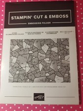 New Stampin Up Cut and Emboss 3D Embossing Folder Stone