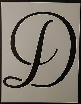 Large Big Script Cursive Letter H 11 x 8.5 Custom Stencil FAST FREE  SHIPPING