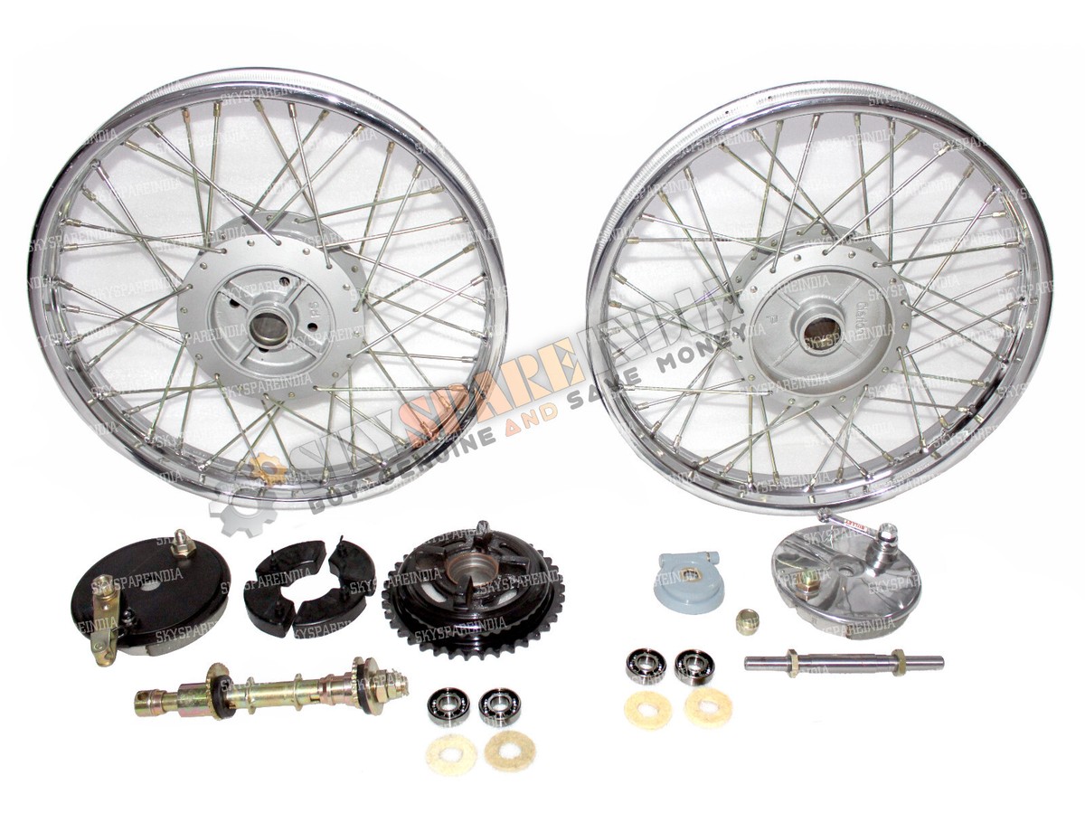 Enfield Bullet 350 Royal Enfield Spokes Price Complete Wheel Rim - Main Image