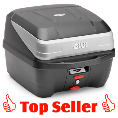 GIVI B32N BOLD Monolock Topcase + Platte + Montagekit, B32NMAL 32l Blende silber