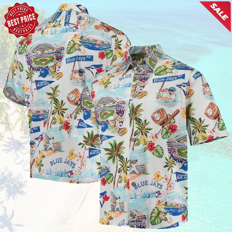 Jays Hawaiian Shirt Toronto Blue With Pockets Shirt For Men Unisex Size