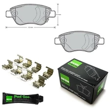 BREMTECH FRONT BRAKE PADS & FITTING KIT FITS: VAUXHALL CORSA D 06-14 BPX3031A