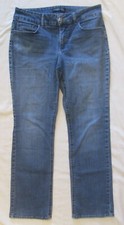 Riders by Lee Mid-Rise Straight Leg Blue Jeans Women's 8P Stretch Denim  NICE