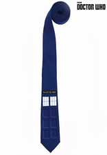 BBC Doctor Who Tardis Neck Tie, Men's Doctor Who Tie, Men's Tardis Tie