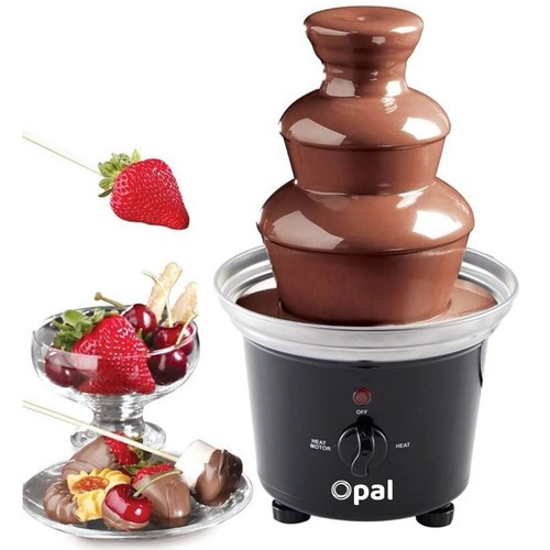<!--F#f_0-->New Large 3-Tier Stainless Steel Chocolate Fondue Fountain with 500mL Capacity<!--F/-->