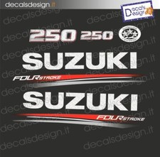 Adesivi motore marino fuoribordo Suzuki 250 cv four stroke 2018 stickers