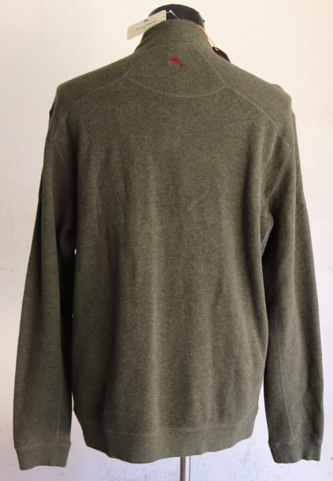 Tommy Bahama NUEVO CON ETIQUETAS $98 Chaqueta Pullover Reversible Para Hombre Talla Grande Verde Escarabajo Foto 4 de 4