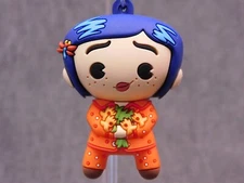 Coraline NEW * Snap Dragon Flower Clip * Blind Bag Series 4 Key Chain  Monogram
