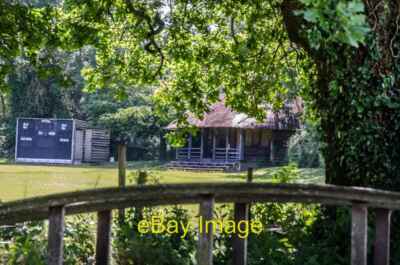 Photo 12x8 Barrington Village Cricket Ground with Thatched Pavilion  c2012