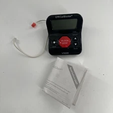 CPR V5000 Black Digital Handheld All Landline Call Blocker with a single button