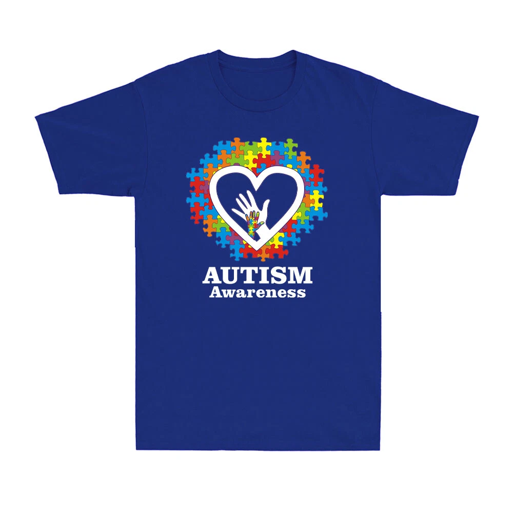Autism Awareness Heart Hand Puzzle T-Shirt Autism Mom Dad Wear Unisex T-Shirt
Opens in a new window