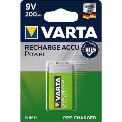 9V-Akku VARTA ''POWER ACCU Ready2Use'' Ni-MH, 200mA, 1er Blister NEU