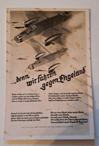 WWII WORLD WAR II POSTCARD  luftwaffe