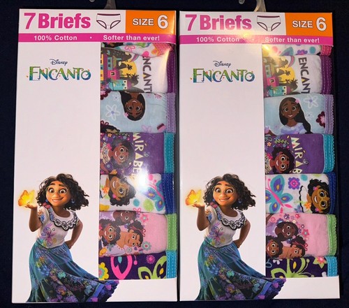 New Disney ENCANTO Girls Size 6 Cotton Briefs 7 pack Underwear Panties - Picture 3 of 3
