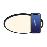 Nordlux | Oja Smart 42 | Deckenleuchte | Schwarz | 2300 Lm | 20 W | 2700K-6500K