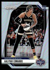 Aaliyah Edwards Rookie Silver #70 2024-25 Panini Prizm WNBA Card Washington