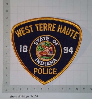 Indiana West Terre Haute Police Department USA Patch Polizei Abzeichen Sheriff