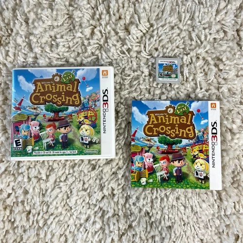 Animal Crossing New Leaf (Nintendo 3DS, 2013) Complete CIB Tetsed