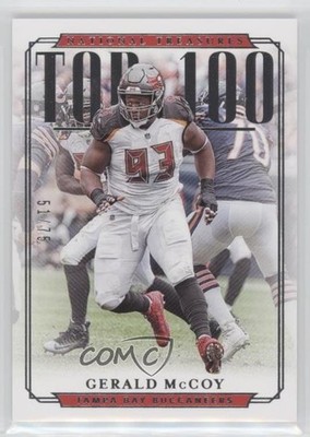 2018 Panini National Treasures Top 100 Collection 51/75 Gerald McCoy #TOP-57 7pk