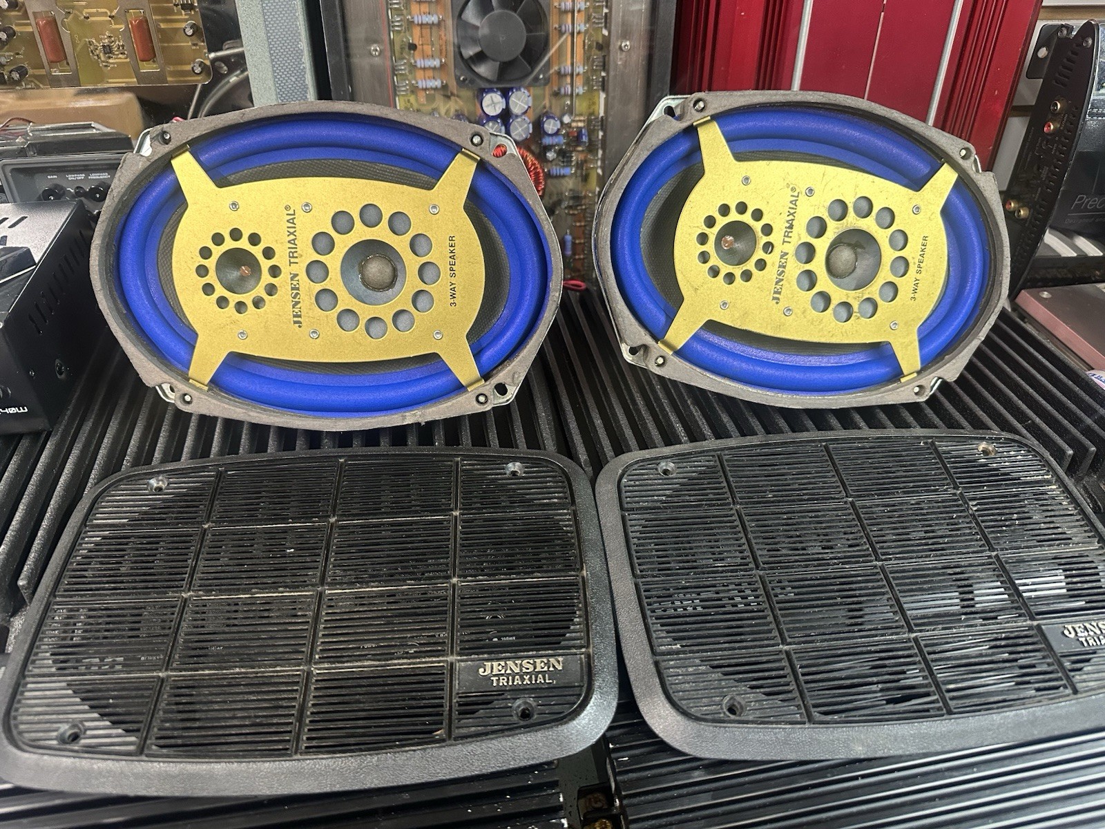 NOS Vintage 6x9 Jensen Triaxial Speaker, New Foam.
