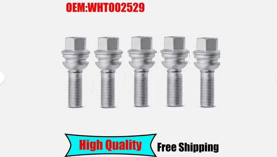 5 X Wheel Bolt For VOLKSWAGEN TRANSPORTER AMAROK TOUAREG CAMPMOB WHT002529 4647 - Image 4 of 4