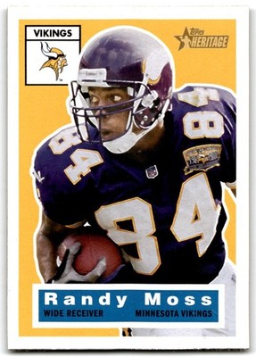 Randy Moss 2001 Topps Heritage Football Card #70 Minnesota Vikings