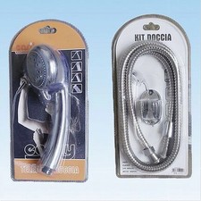 Doccetta Multigetto Soffione Doccia Bagno Telefono Tubo 1,8mt Supporto Muro 5204