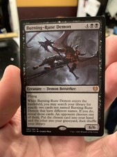 1x Burning-Rune Demon - Kaldheim - NM - MTG