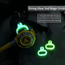 Silicone Diving Mouthpiece Holder Fits Standard Regulators Glow Effect