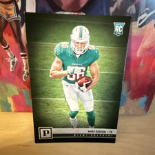 Panini Rookie 2018 Panini Mike Gesicki #356 Miami Dolphins NFL Football Card. rookie card picture