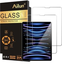 Ailun 2 Pack Tempered Glass Screen Protector for iPad Pro 12.9 InchDisplay,...