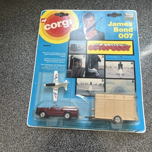 Vintage 1983 CORGI JUNIORS E3019 JAMES BOND 007 OCTOPUSSY Sealed New 007 Corgi