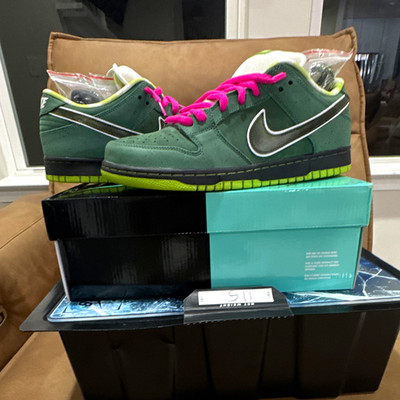 Green Lobster Size 11.5 Special Box PADS worn One time! Excellent Condition!