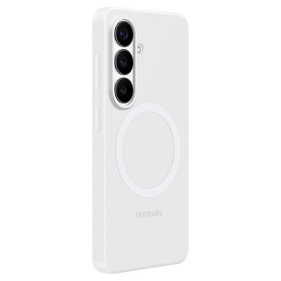 Original offizielle Samsung Silikon Magnet Hülle Cover für Galaxy S26 - weiß