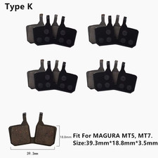 4Pairs Bike MTB Semi-Metallic Disc Brake Pads for Shimano B01S G01S A01S XTR XT