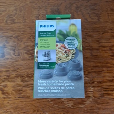Philips Pasta Maker 4-In-1 Shaping Discs Pappardelle Lasagna Tagliatelle HR2482
